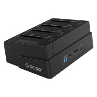 Док-станция для жестких дисков 2,5/3,5 дюйма с 4 отсеками USB3.0 1-3 клонов (ORICO 6648US3-C-V1)