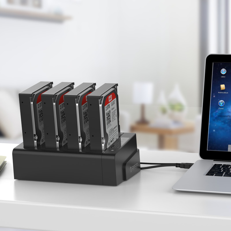 Док-станція для жорстких дисків 2,5 / 3,5 дюйма з 4 відсіками USB3.0 1-3 клонів (ORICO 6648US3-C-V1)