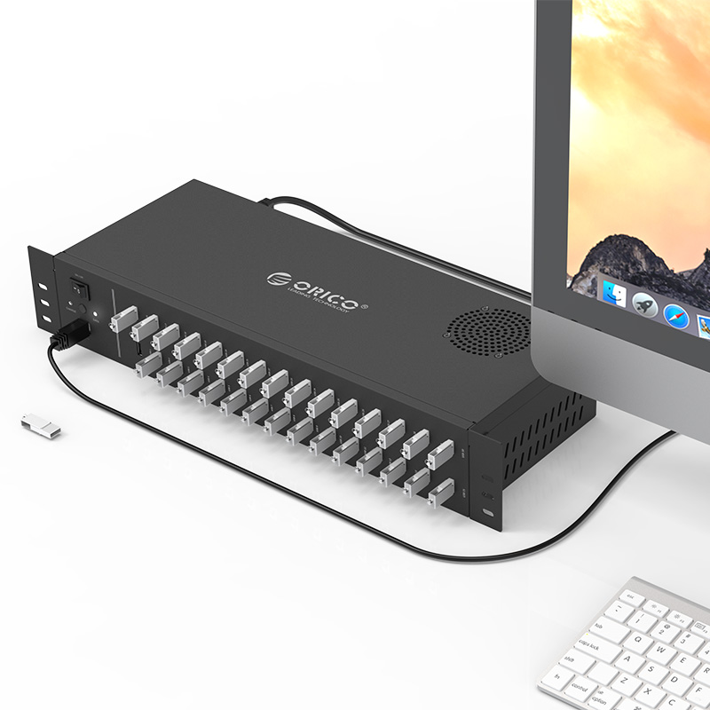 USB 2.0 концентратор промисловий на 30 портів (ORICO IH30U)