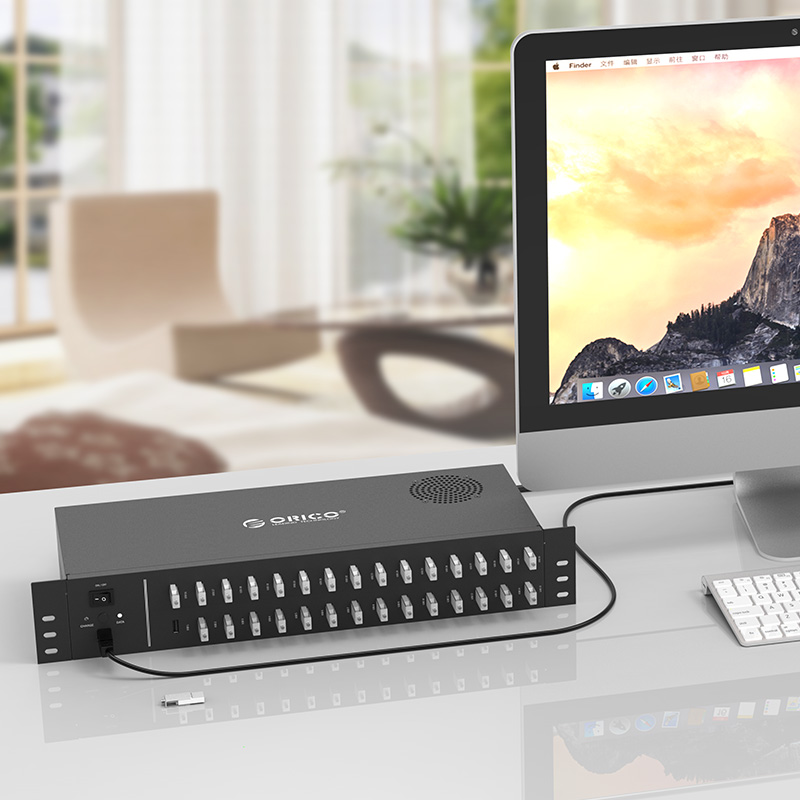 USB 2.0 концентратор промисловий на 30 портів (ORICO IH30U)