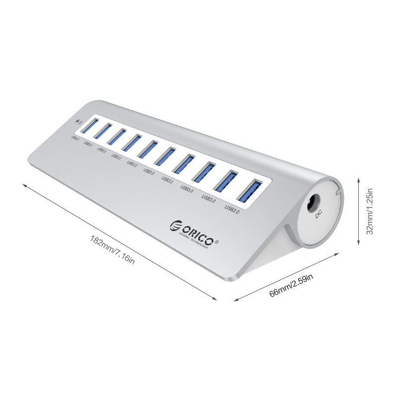 USB 3.0 HUB на 10 портов (ORICO M3H10-V1)