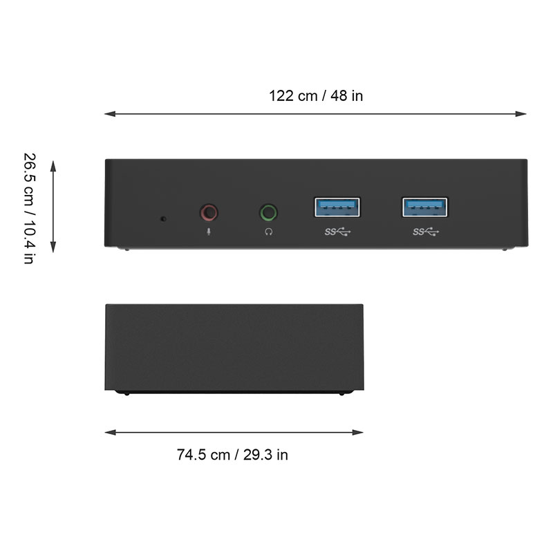 Універсальна док-станція для аудіо / мікрофона / Тип-C - HDMI / RJ45 / USB3.0-A * 6