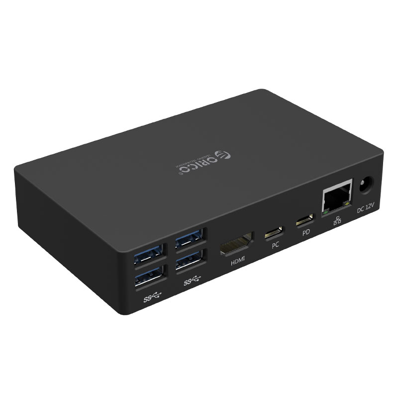 Універсальна док-станція для аудіо / мікрофона / Тип-C - HDMI / RJ45 / USB3.0-A * 6