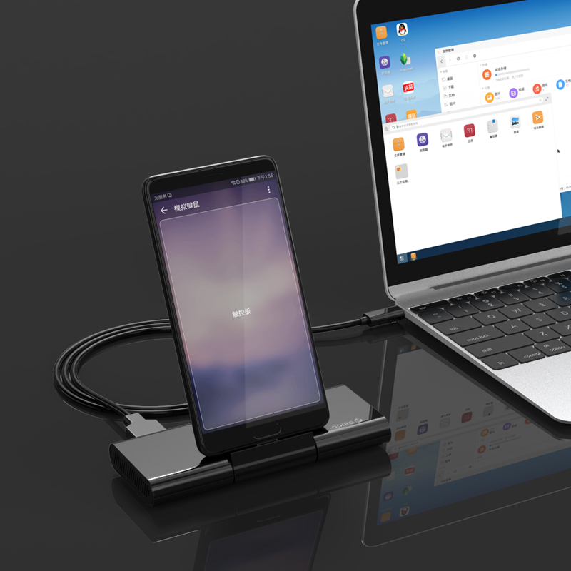 Багатофункціональна док-станція Type-C з підставкою (ORICO XC-401)